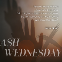 Simple Ash Wednesday Instagram Post