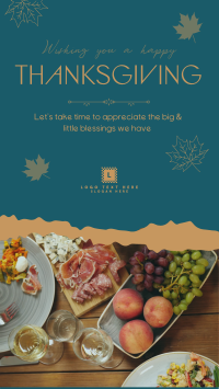 Thanksgiving Day Greetings Instagram Reel Design