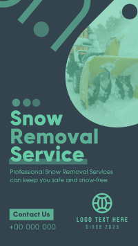 Minimal Snow Removal Instagram Reel Image Preview