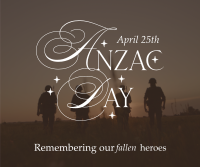 Anzac Day Remembrance Facebook Post