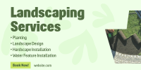 Landscaping Services Twitter Post Design