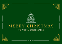 Elegant Christmas Postcard Image Preview