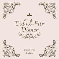 Fancy Eid Dinner  Instagram Post