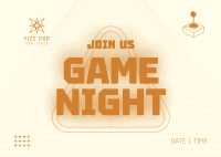 Game Night Postcard Image Preview