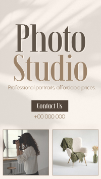 Elegant Photography Studio Instagram Reel Image Preview