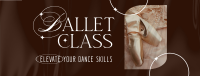 Elegant Ballet Class Facebook Cover