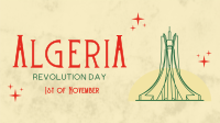 Algeria Revolution Day Minimal Animation