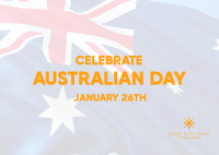 Australian Day Flag Postcard