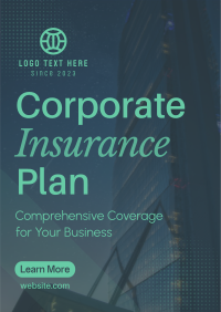 Corporate Insurance Plan Poster