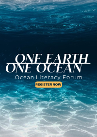 One Ocean Poster