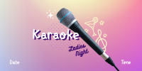 Karaoke Ladies Night Twitter Post