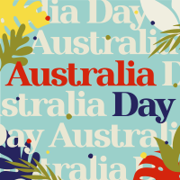 Australia Day Pattern Linkedin Post