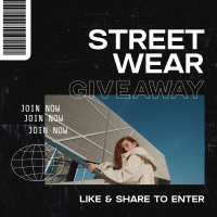 Streetwear Giveaway Instagram Post