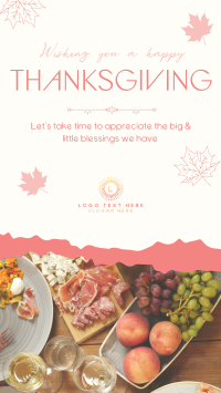 Thanksgiving Day Greetings TikTok Video Design