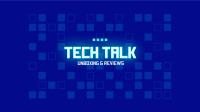 Futuristic Pixel Grid YouTube Banner