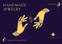 Heavenly Jewelry Postcard Design