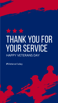 Thank You Veterans Instagram Story