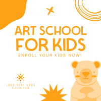 Art Class For Kids Linkedin Post Design