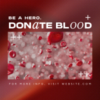 Modern Blood Donation Linkedin Post