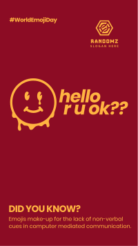 Hello U Okay? Facebook Story Image Preview