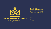 Gold Crown Business Card example 2