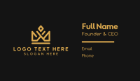 Gold Crown Business Company Business Card