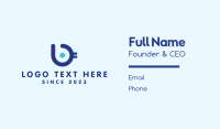 Blue Bird Letter B Business Card Design