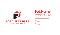 Pixel Letter R Business Card Design