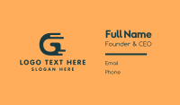 Fast Dripping Letter G Business Card