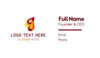 Chili Flaming Letter G Business Card Design