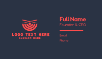 Oriental Food Business Card example 2