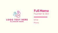 King & Queen Couple Messaging Business Card
