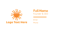 Sun Business Card example 4