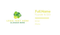 Green Circles Business Card Design
