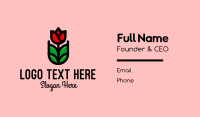 Blooming Rose Garden  Business Card Design