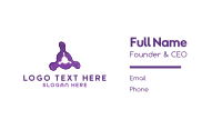 Purple Fusion Business Card Design