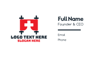 Red Cross Flag Business Card Design