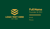 Golden Corporal Badge Business Card