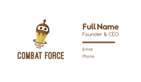 Robot Chocolate Ice Cream Business Card