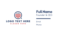 American Q Flag  Business Card Design