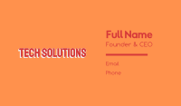 Font Business Card example 2
