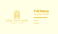 Golden Retro Jukebox Business Card Design