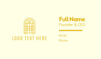Golden Retro Jukebox Business Card