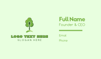 Green Spoon Tree Business Card