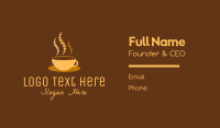 Hot Coffee Cafe Business Card Design