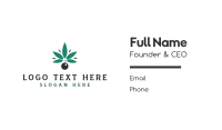 Abstract Cannabis Bomb Business Card Design