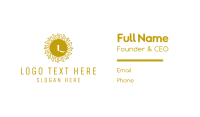 Luxurious Stroke Pattern Lettermark Business Card