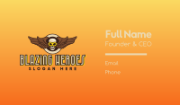 Goggle Skull Wing Business Card Image Preview