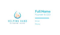 Clean Hand Wash Drop Business Card Image Preview