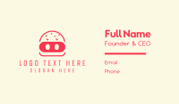 Pork Burger Restaurant  Business Card